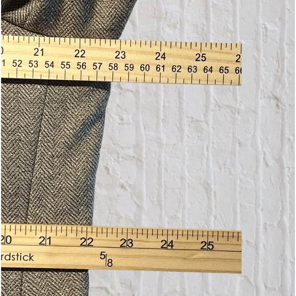 Andrew Fezza 44R Men Taupe Beige Herringbone Silk Tweed Blazer Sport Coat Jacket - Picture 12 of 15